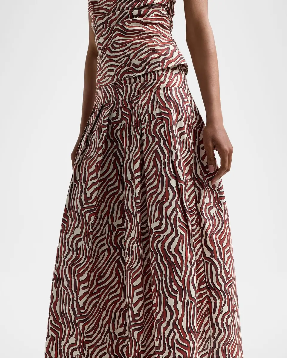 Proenza Schouler White Label Nessa Maxi Skirt in Poplin | Thumbnail 5 Proenza Schouler White Label Nessa Maxi Skirt in Poplin | Thumbnail 5