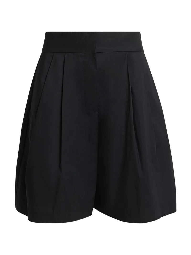 Clio Pleated Shorts in Poplin