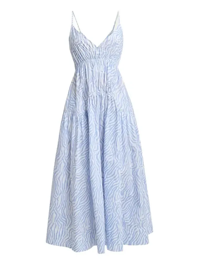 Michelyn Shirred Empire-Waist Sleeveless Maxi Dress Michelyn Shirred Empire-Waist Sleeveless Maxi Dress