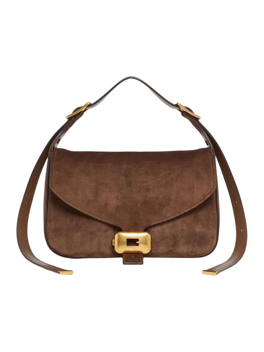 Clicca Medium Suede Shoulder Bag Clicca Medium Suede Shoulder Bag