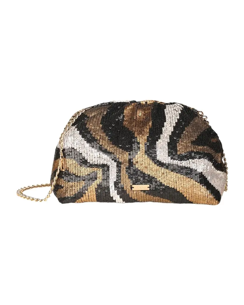 Rafe Aya Sequined Frame Clutch Bag | Image 1 Rafe Aya Sequined Frame Clutch Bag | Image 1