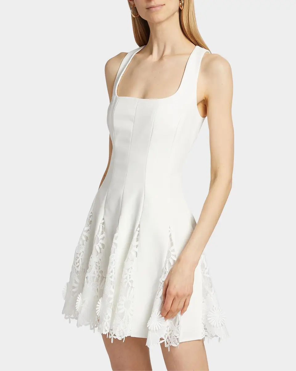 Milly Ariel Cady 3D Lace Minidress | Thumbnail 7 Milly Ariel Cady 3D Lace Minidress | Thumbnail 7