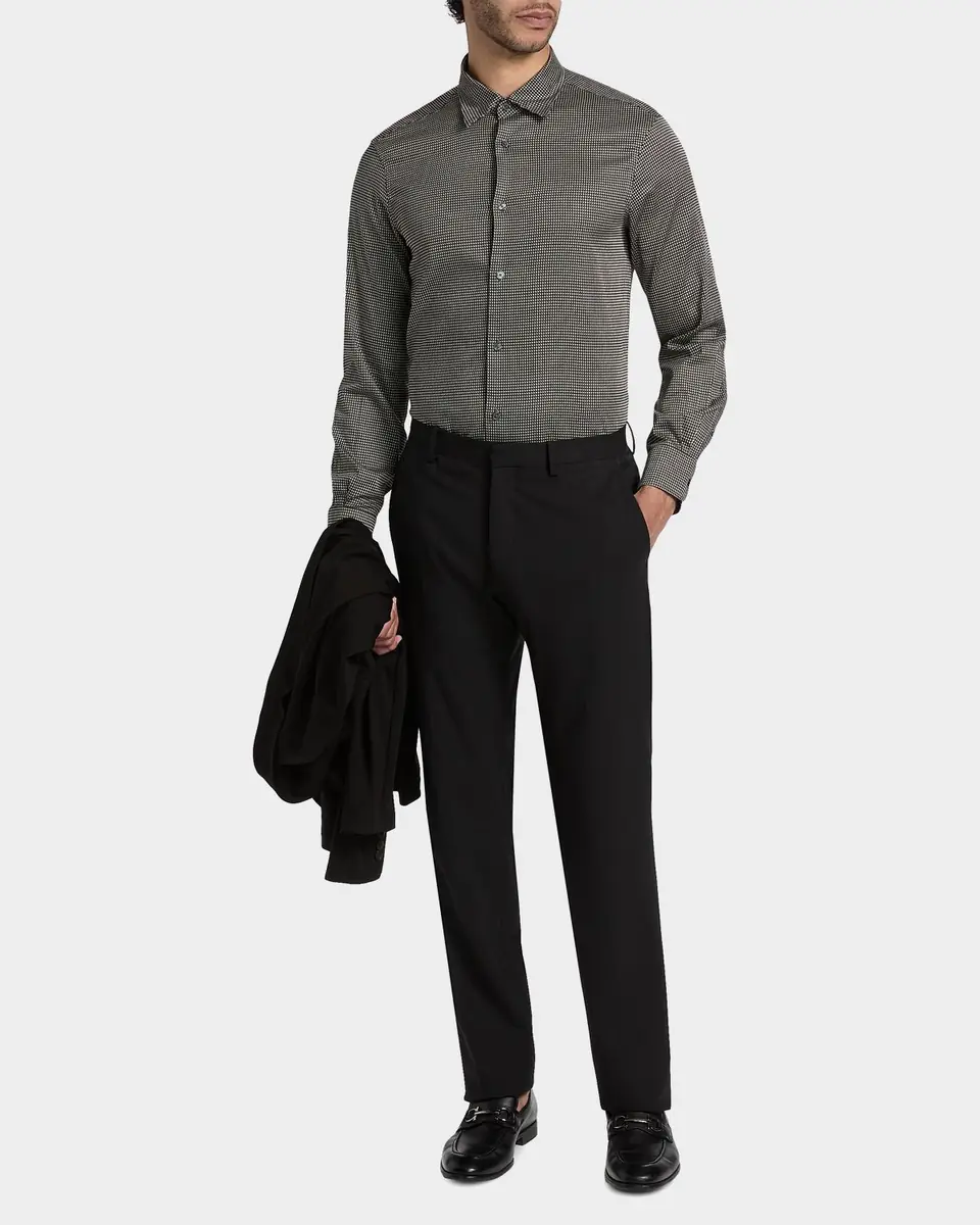 Emporio Armani Birdseye Cotton Satin Sport Shirt | Thumbnail 2