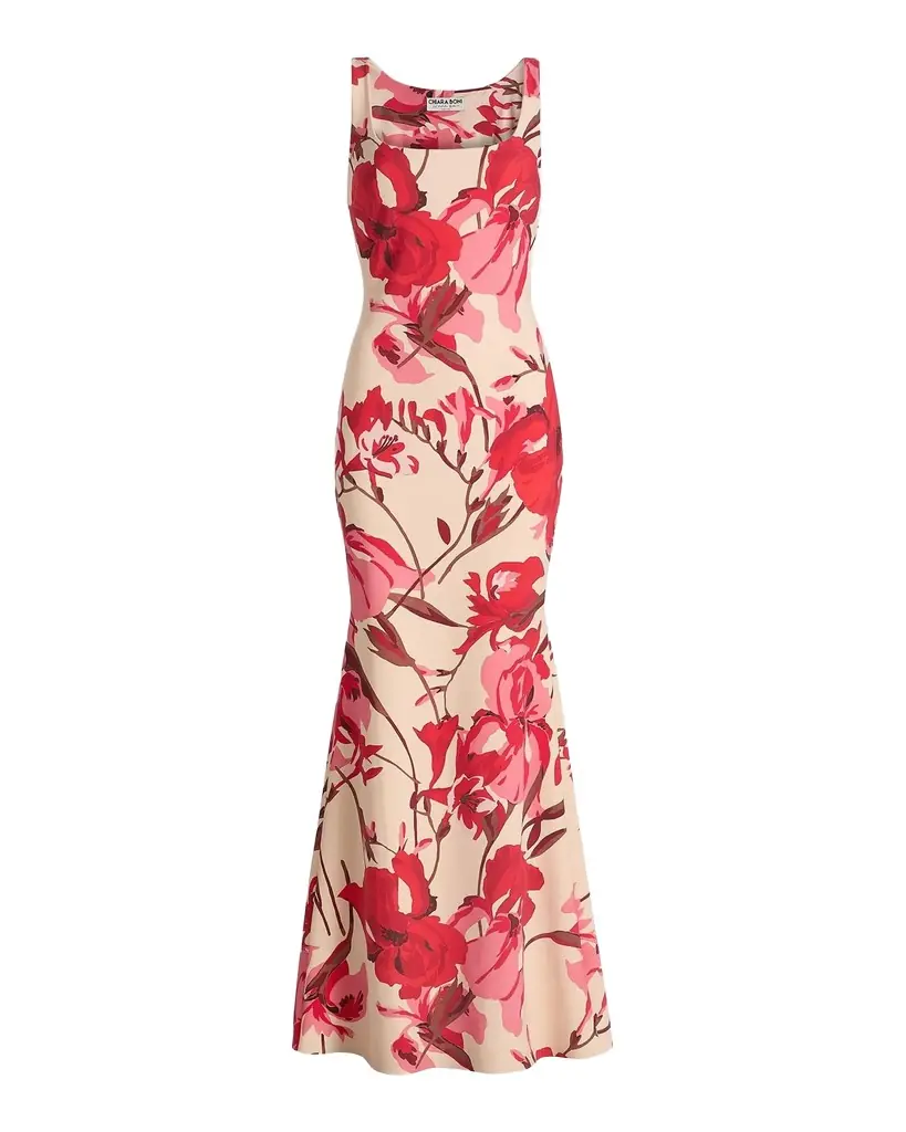 Chiara Boni La Petite Robe Lijia Floral Sleeveless Column Gown | Image 1 Chiara Boni La Petite Robe Lijia Floral Sleeveless Column Gown | Image 1