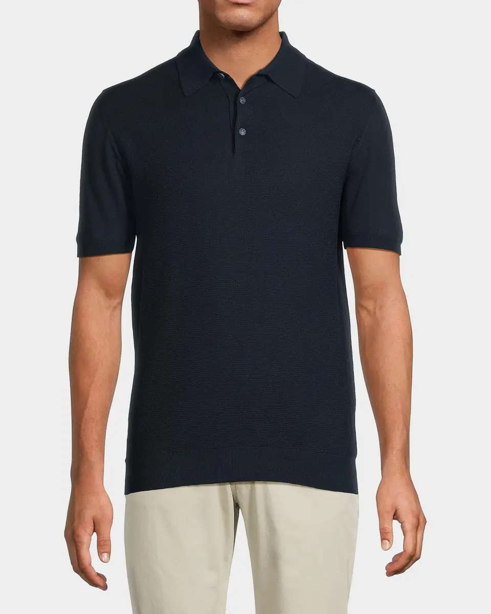 Kiton Diamond Weave Polo Shirt | Thumbnail 4 Kiton Diamond Weave Polo Shirt | Thumbnail 4
