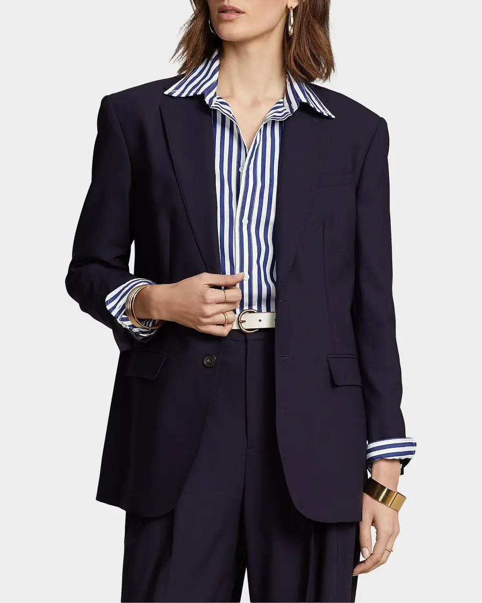Polo Ralph Lauren Single-Breasted Stretch Wool Blazer | Thumbnail 3