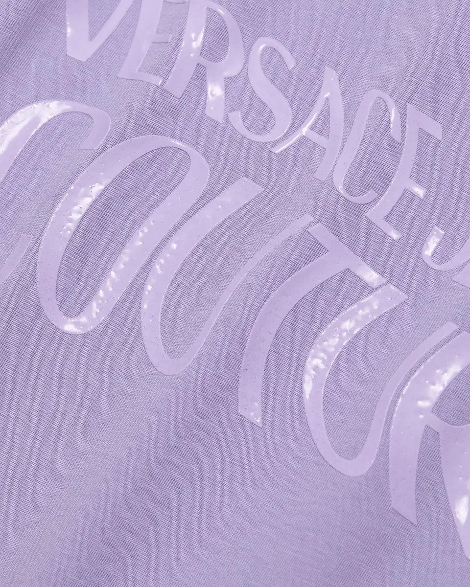 Versace Jeans Couture Screen-Printed Logo Cotton T-Shirt | Thumbnail 6 Versace Jeans Couture Screen-Printed Logo Cotton T-Shirt | Thumbnail 6