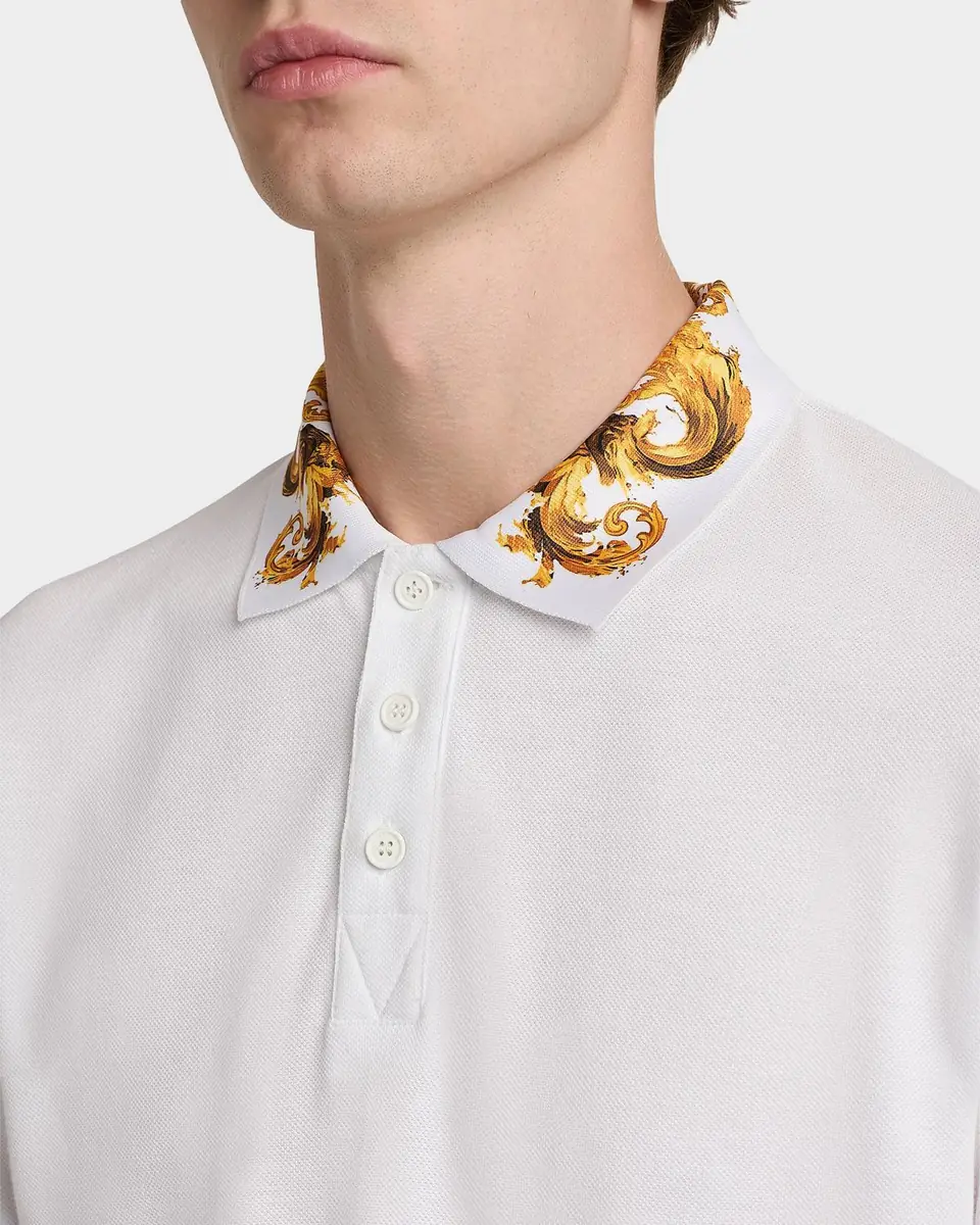 Versace Jeans Couture Barocco Polo T-Shirt | Thumbnail 5 Versace Jeans Couture Barocco Polo T-Shirt | Thumbnail 5