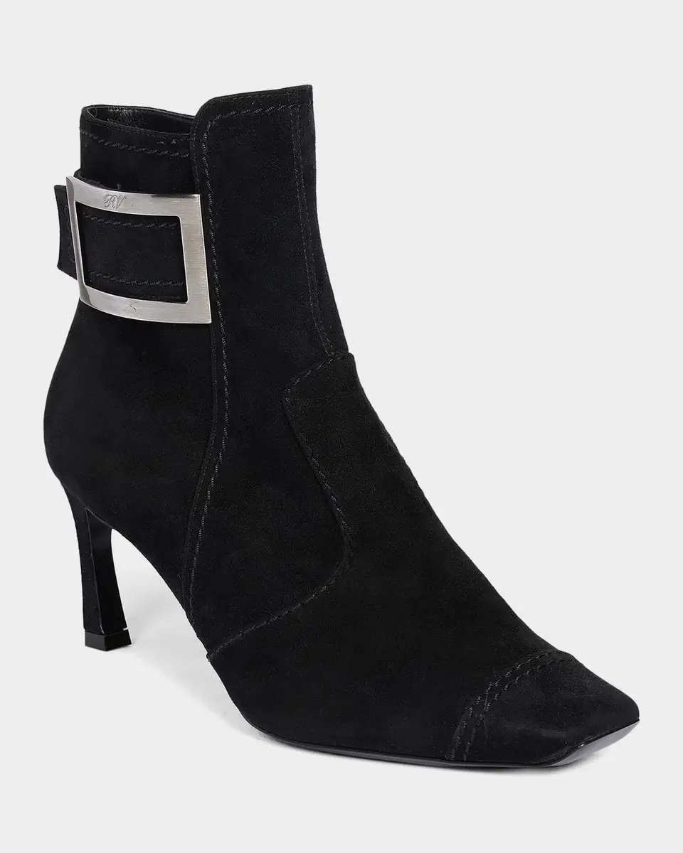 Roger Vivier Trompette 70MM Suede Booties | Thumbnail 5 Roger Vivier Trompette 70MM Suede Booties | Thumbnail 5