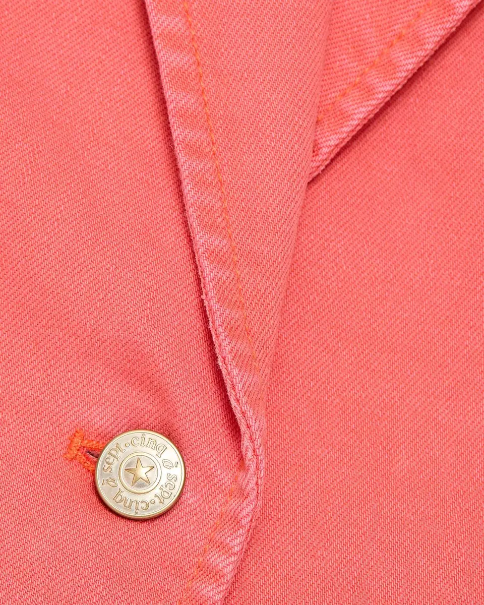 Cinq à Sept Le Petit Khloe Denim Single-Breasted Blazer | Thumbnail 6 Cinq à Sept Le Petit Khloe Denim Single-Breasted Blazer | Thumbnail 6
