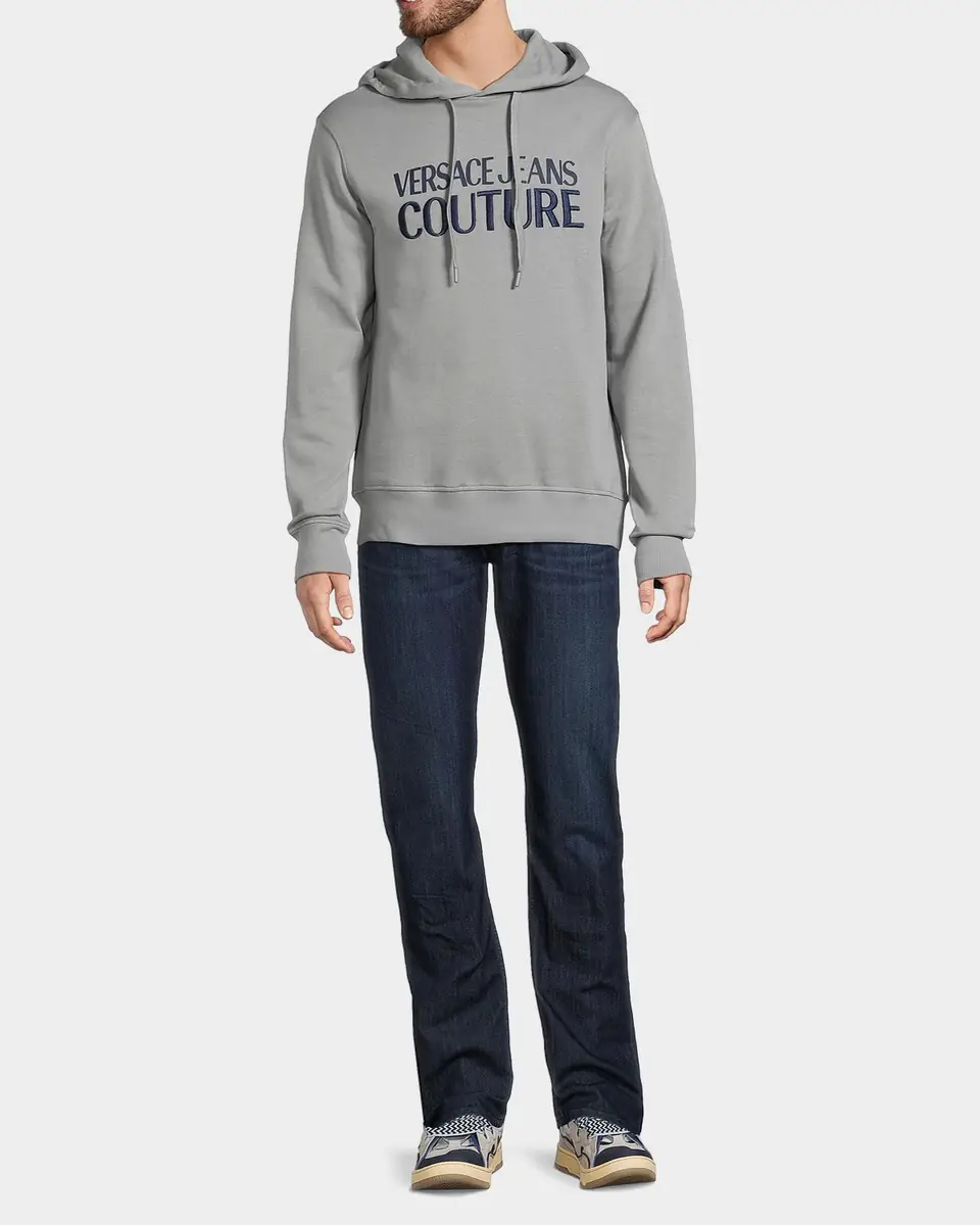 Versace Jeans Couture Logo Cotton Hoodie | Thumbnail 2