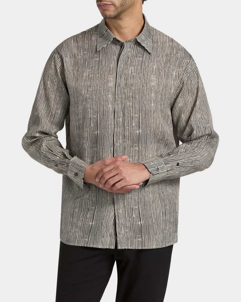 Emporio Armani Irregular Stripe Sport Shirt | Thumbnail 4