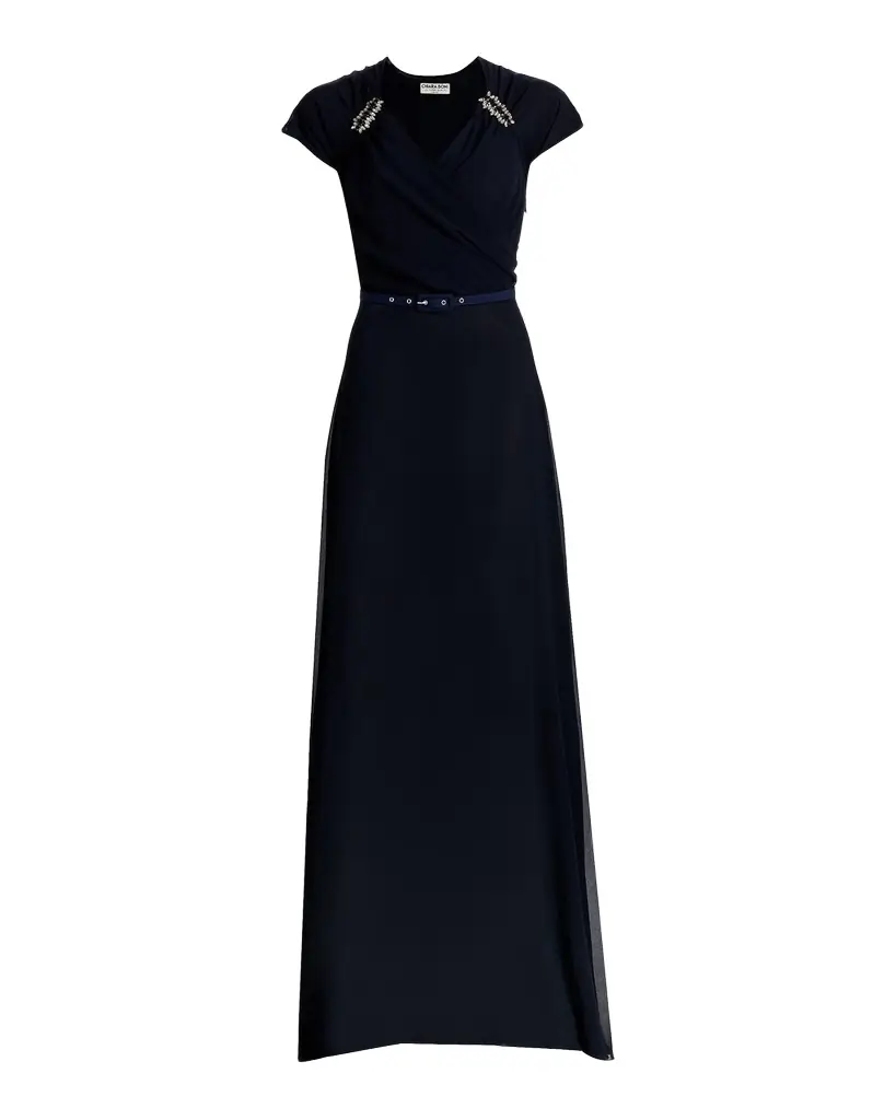 Chiara Boni La Petite Robe Slavka Belted Georgette Gown | Image 1 Chiara Boni La Petite Robe Slavka Belted Georgette Gown | Image 1