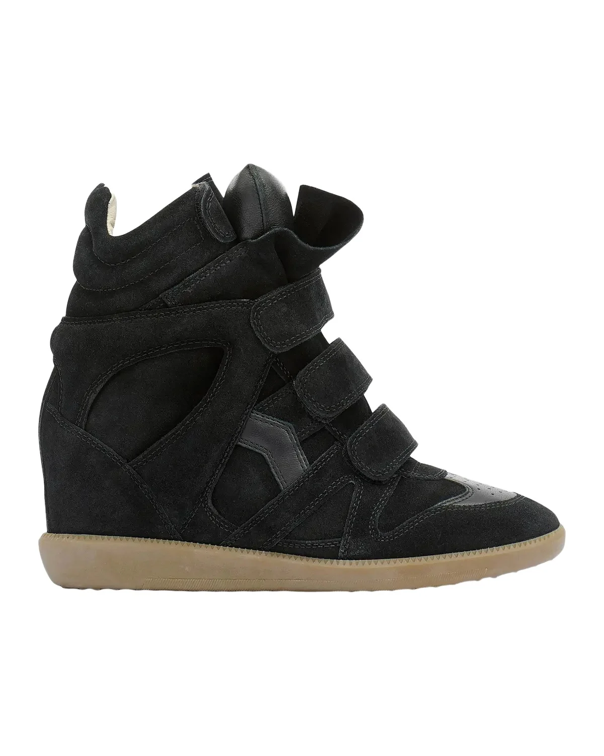 Bekett Leather & Suede High-Top Platform Sneakers