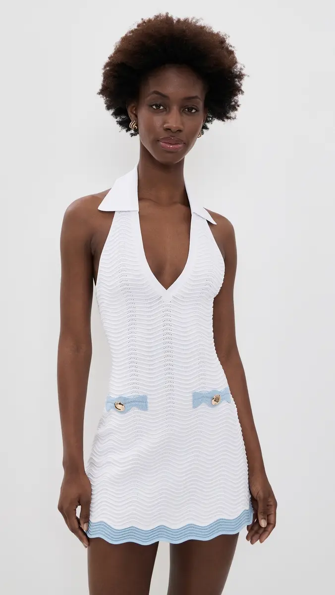 Retrofête Dorianne Dress Metallic White/Glace | Thumbnail 2
