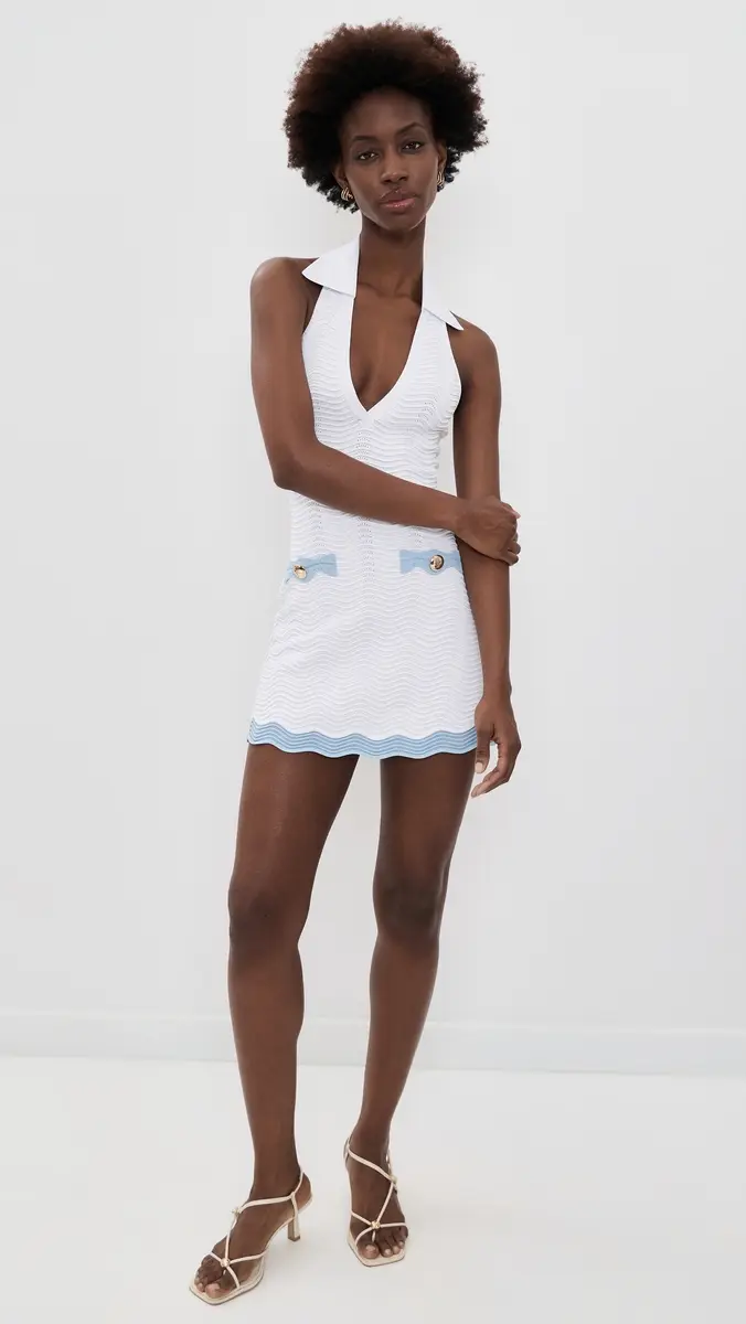 Retrofête Dorianne Dress Metallic White/Glace | Thumbnail 5