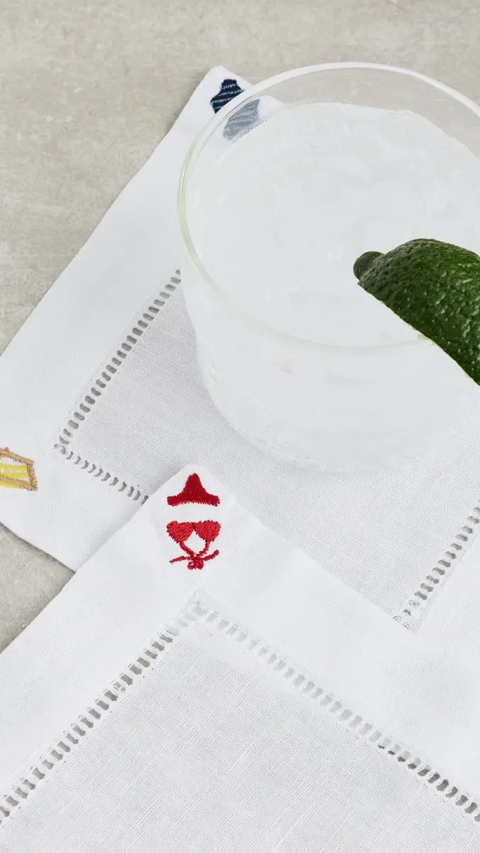 Abbode Beach Icons Cocktail Napkin | Thumbnail 4
