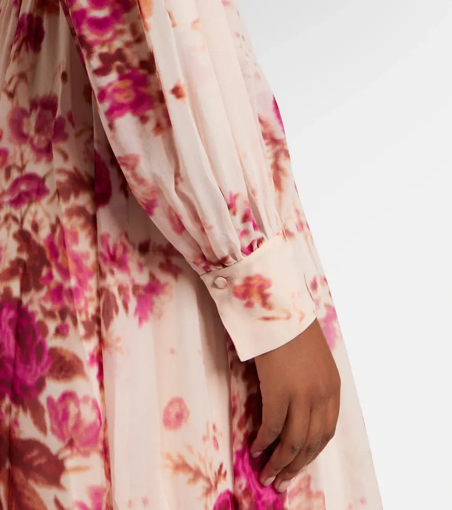 Erdem Floral neck-tie silk voile gown | Thumbnail 3 Erdem Floral neck-tie silk voile gown | Thumbnail 3