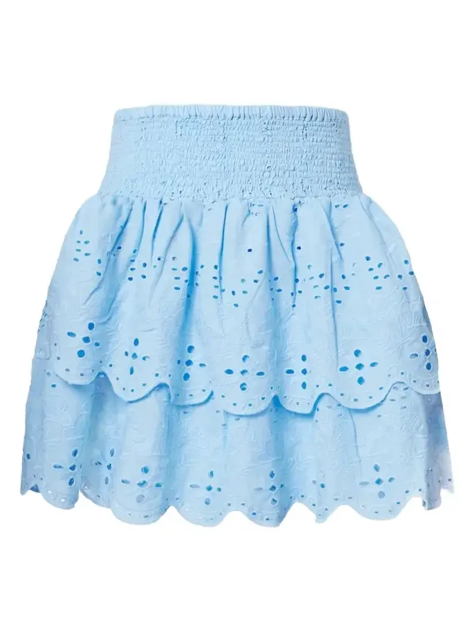 Riri broderie anglaise cotton miniskirt