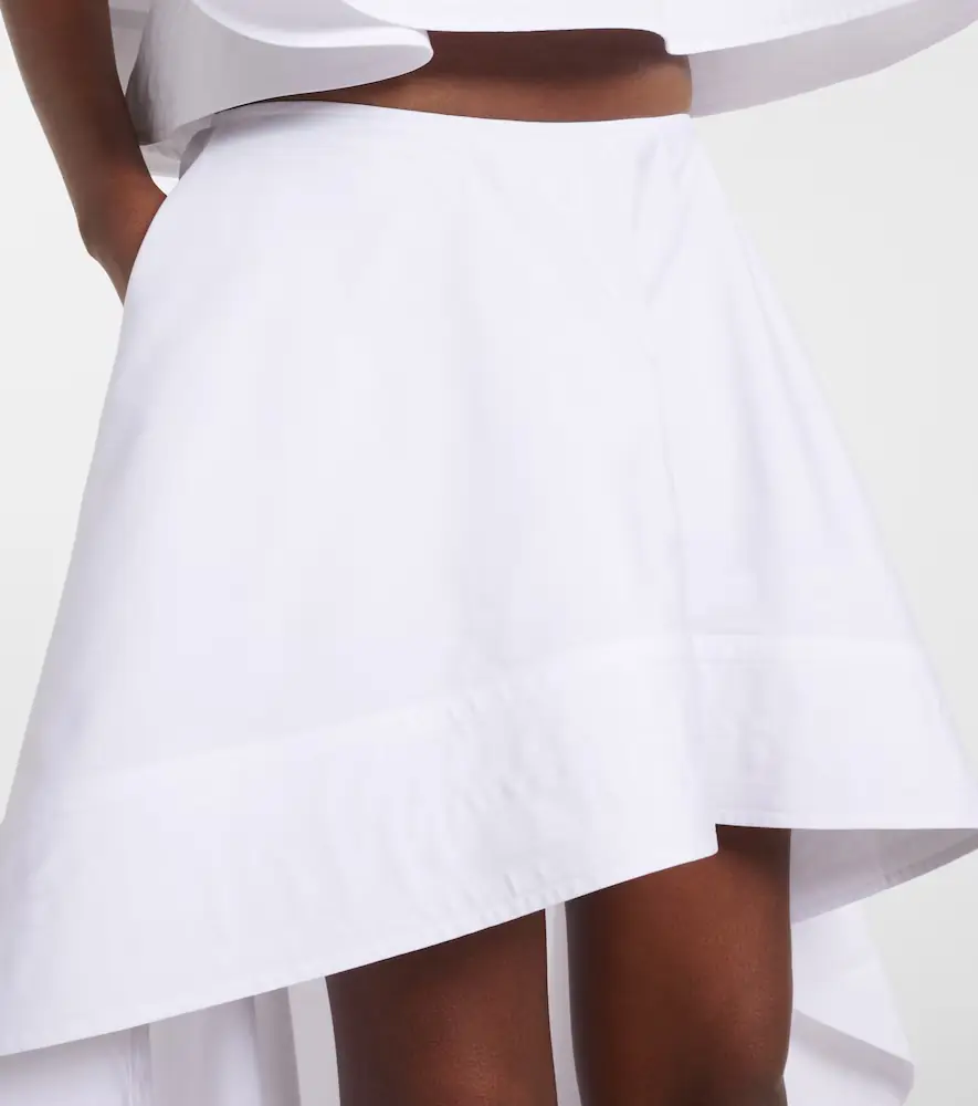 Stella McCartney Asymmetric ruffled cotton poplin miniskirt | Thumbnail 4 Stella McCartney Asymmetric ruffled cotton poplin miniskirt | Thumbnail 4