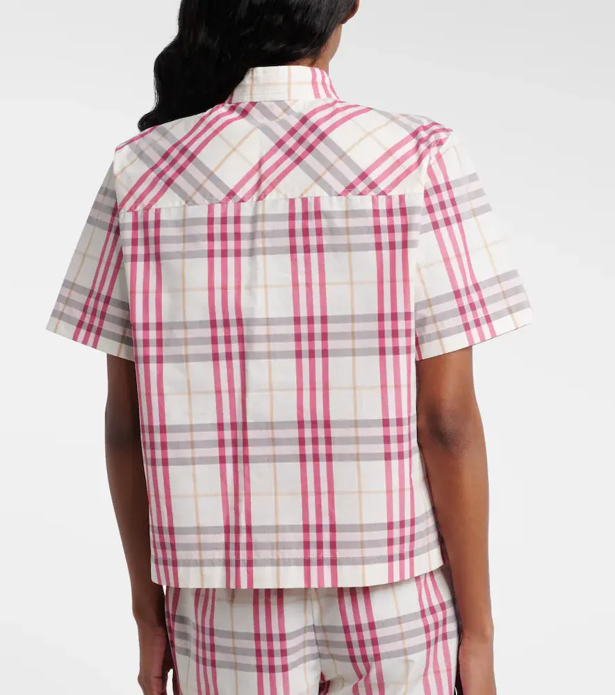 Burberry Olea Check cotton blouse | Thumbnail 3