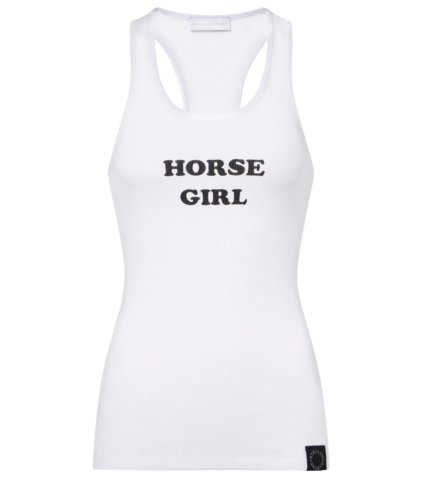 Stella McCartney Printed cotton-blend tank top