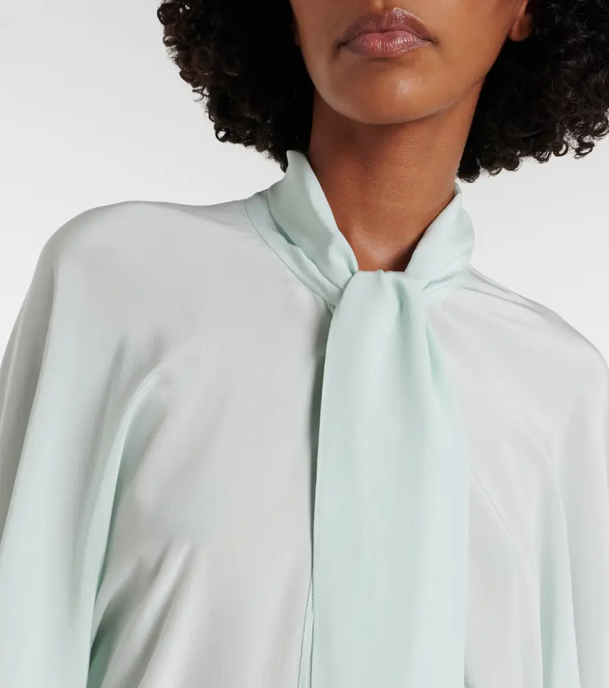 Stella McCartney Tie-neck silk blouse | Thumbnail 3 Stella McCartney Tie-neck silk blouse | Thumbnail 3