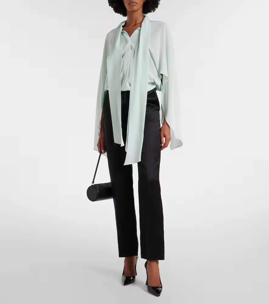 Stella McCartney Tie-neck silk blouse | Thumbnail 5 Stella McCartney Tie-neck silk blouse | Thumbnail 5