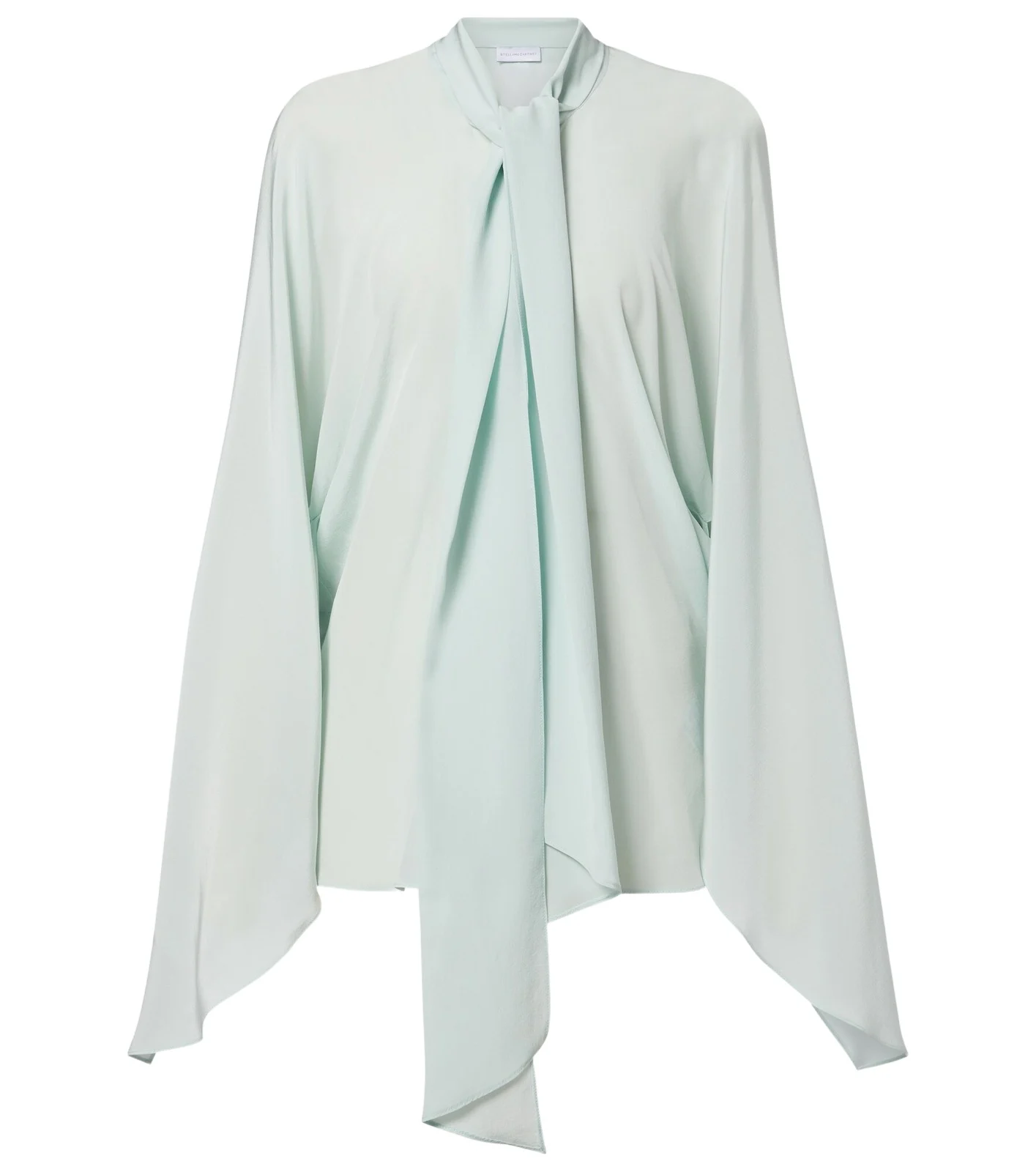 Tie-neck silk blouse Tie-neck silk blouse
