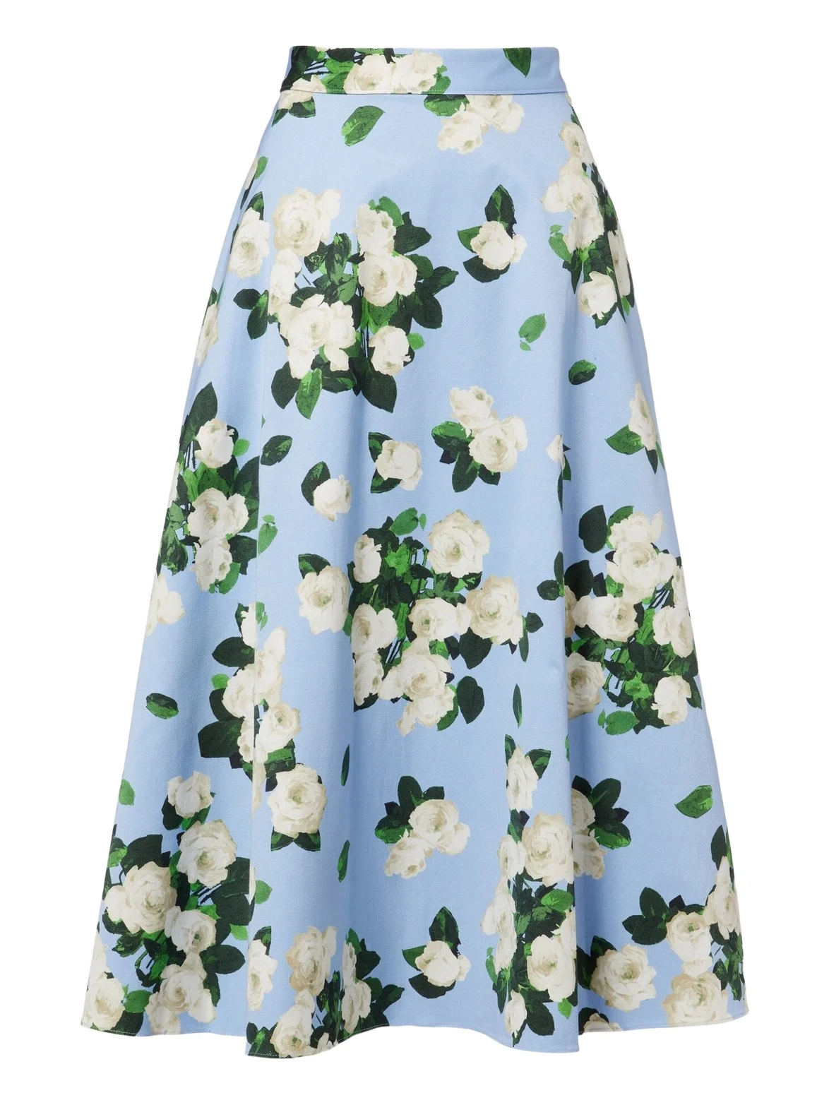 Floral faille midi skirt Floral faille midi skirt