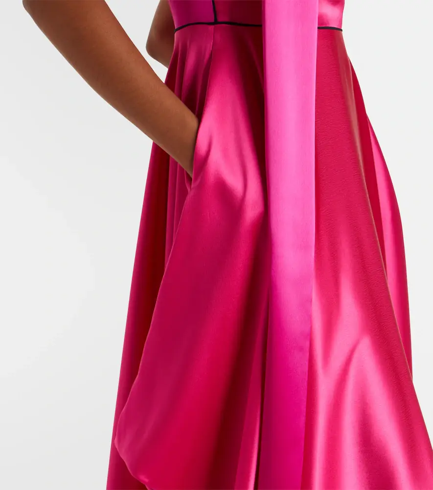 Roksanda Aela scarf-detail satin gown | Thumbnail 2 Roksanda Aela scarf-detail satin gown | Thumbnail 2