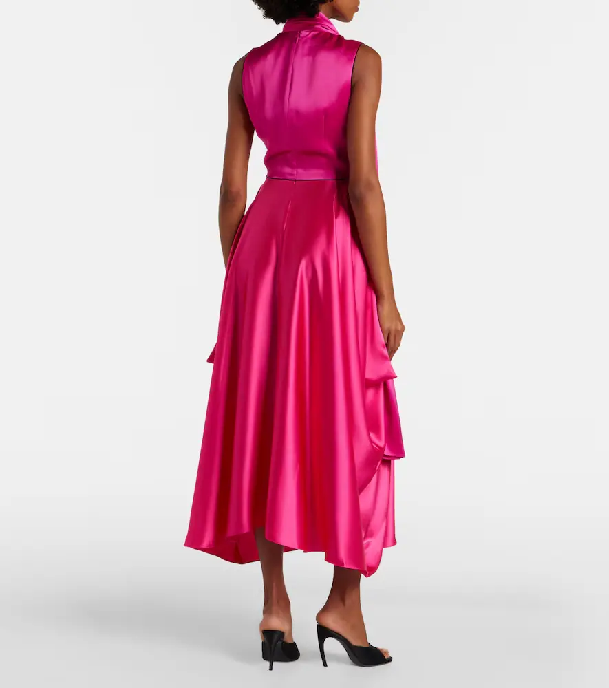 Roksanda Aela scarf-detail satin gown | Thumbnail 5 Roksanda Aela scarf-detail satin gown | Thumbnail 5