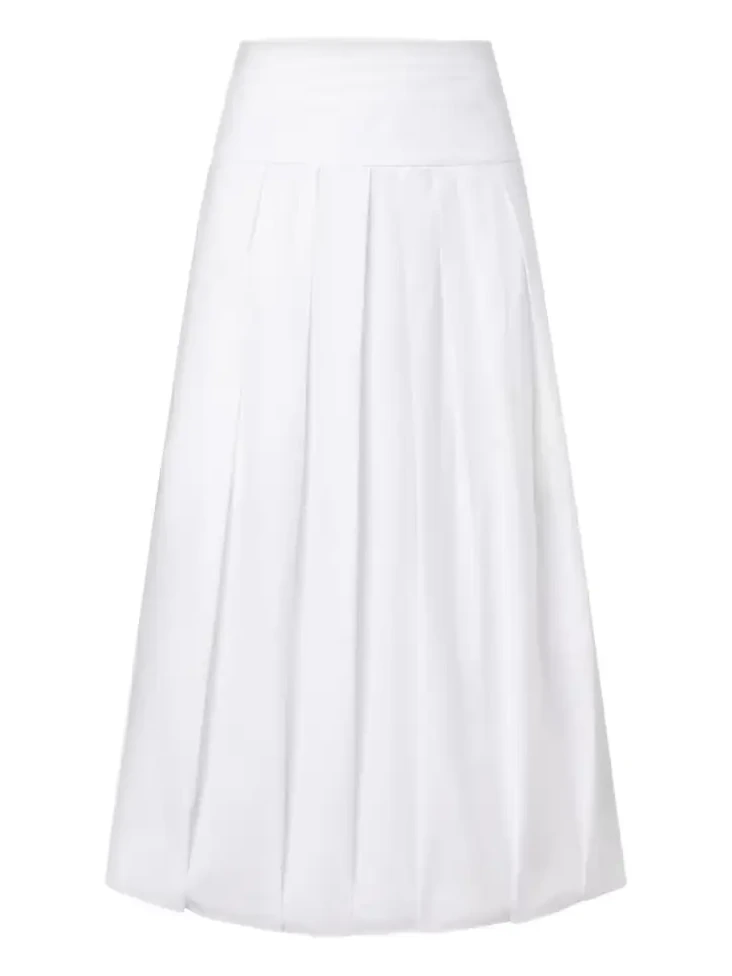 White Label Nessa cotton-blend midi skirt