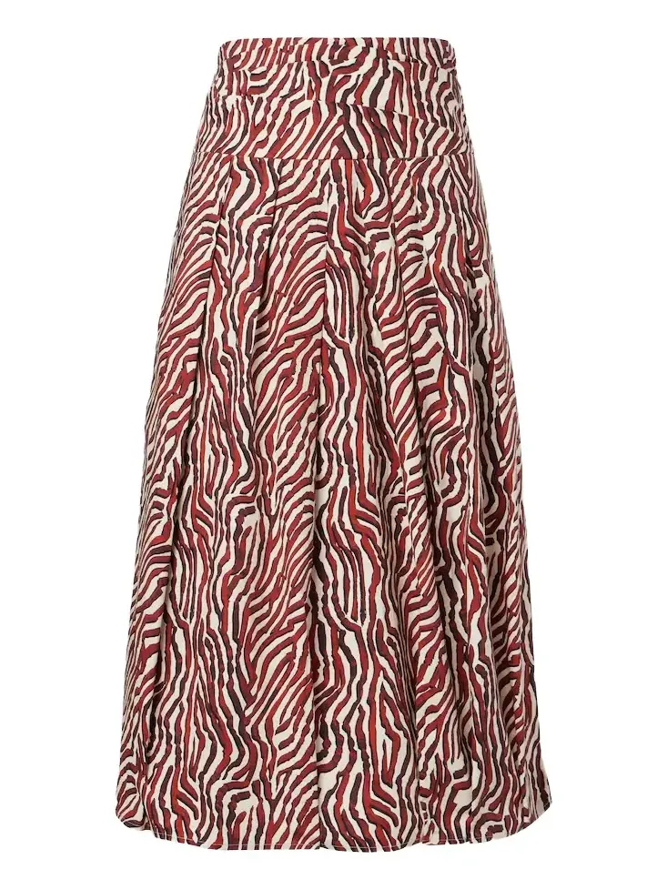 White Label Nessa printed cotton-blend midi skirt White Label Nessa printed cotton-blend midi skirt