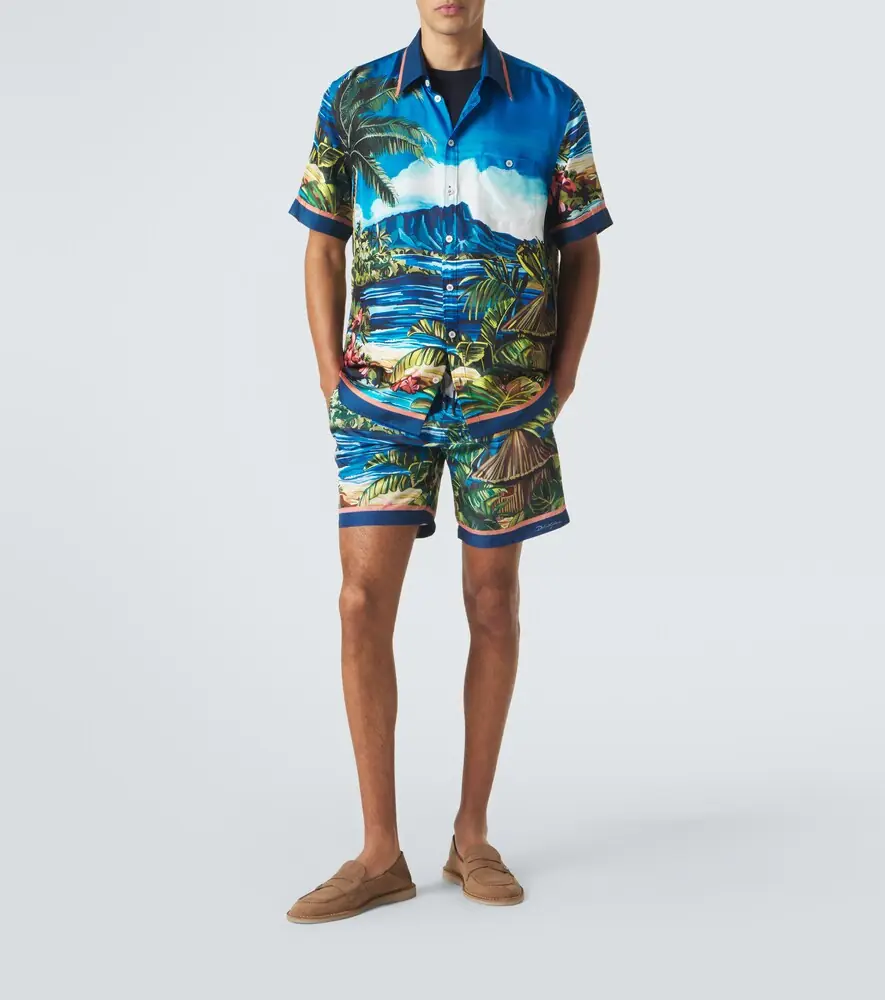 Dolce & Gabbana Printed silk twill shirt | Thumbnail 6 Dolce & Gabbana Printed silk twill shirt | Thumbnail 6