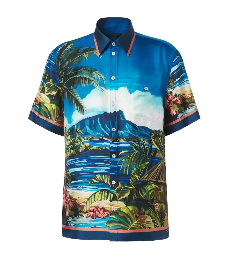 Dolce & Gabbana Printed silk twill shirt | Image 1 Dolce & Gabbana Printed silk twill shirt | Image 1