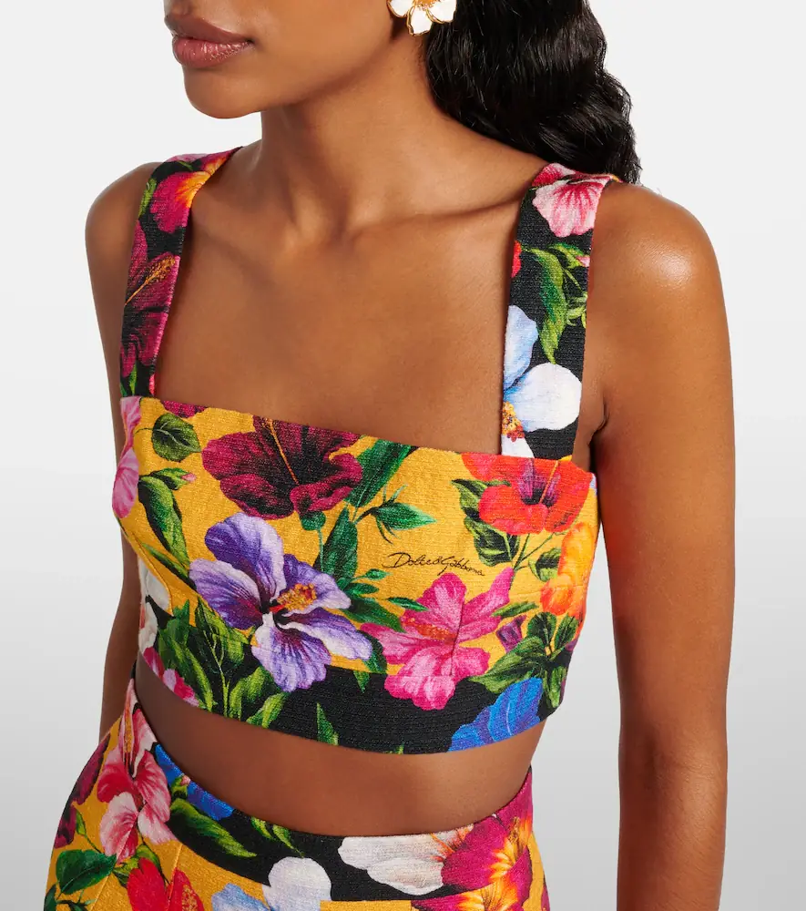 Dolce & Gabbana Floral crop top | Thumbnail 4