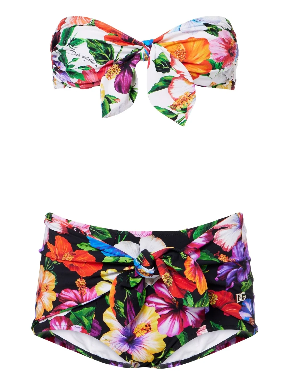 Bow-detail floral bikini Bow-detail floral bikini