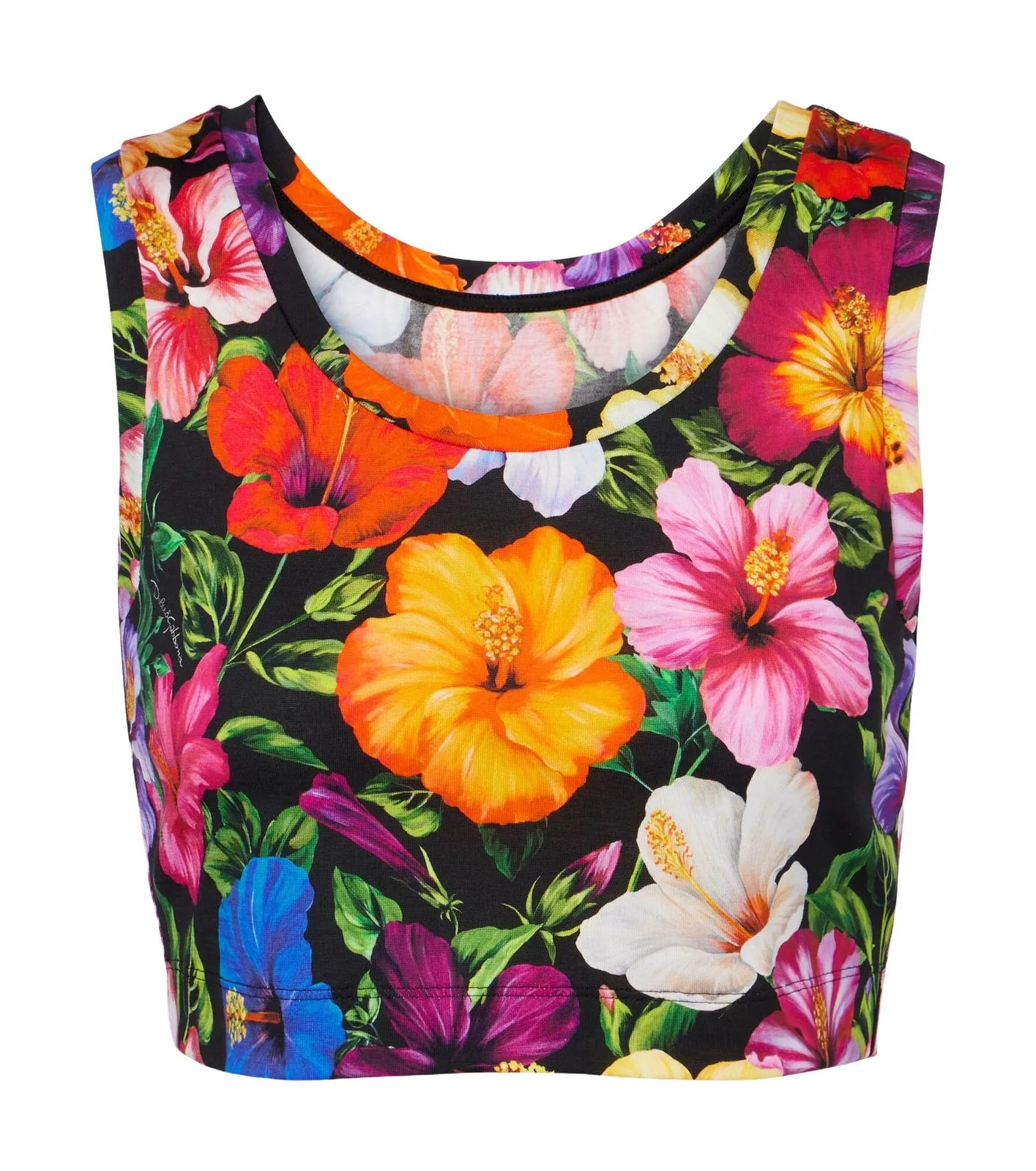 Floral cotton crop top Floral cotton crop top