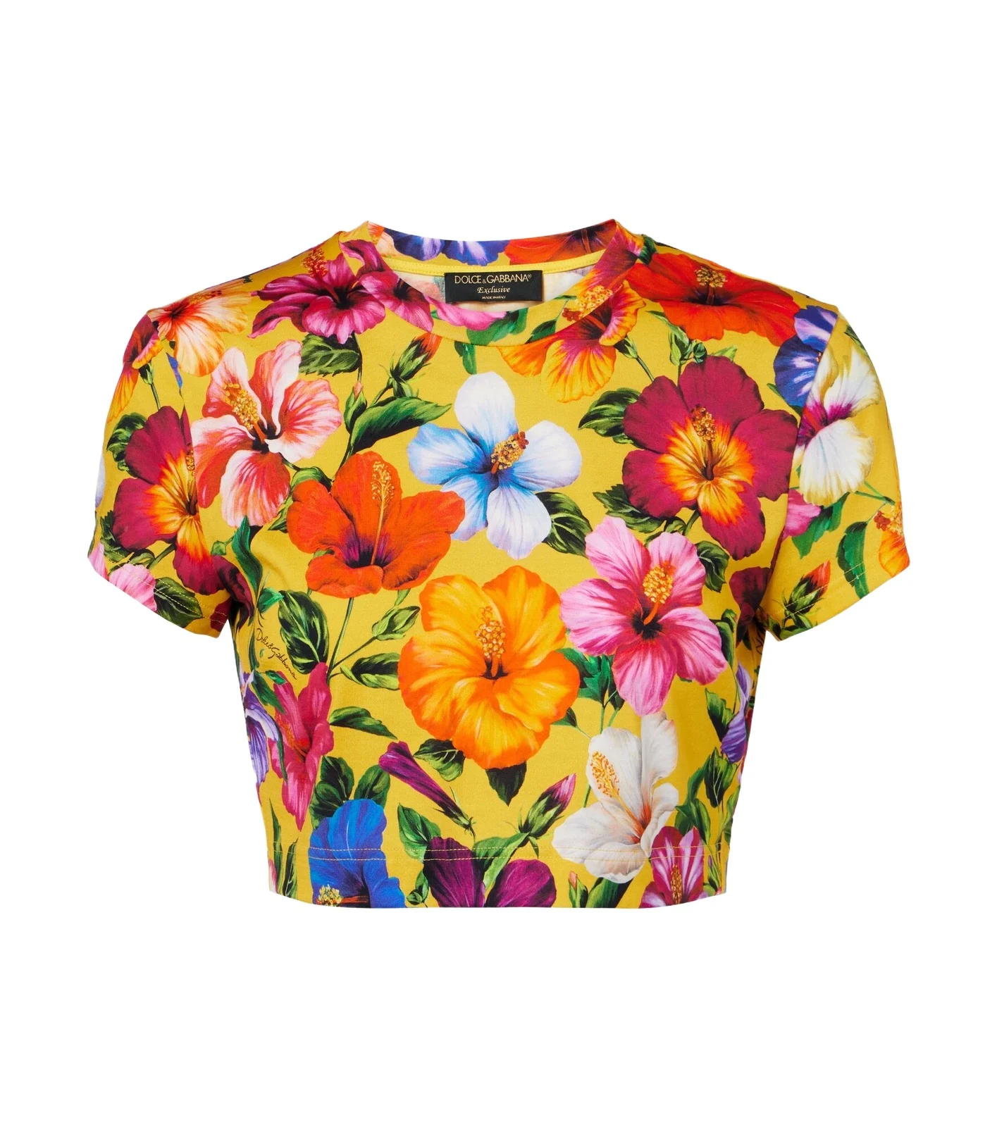 Floral cotton crop top Floral cotton crop top