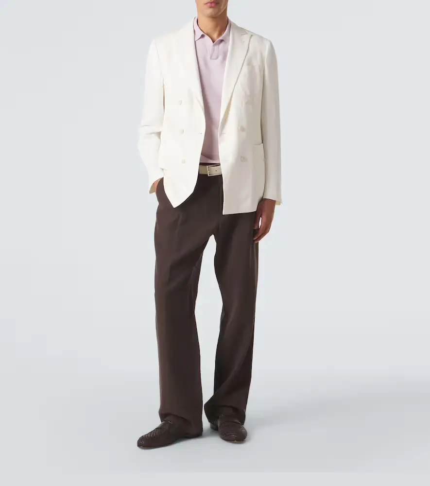 Canali Cotton and silk polo shirt | Thumbnail 4