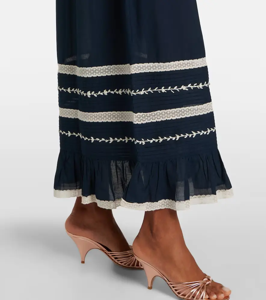 Rixo Malie embroidered midi dress | Thumbnail 5
