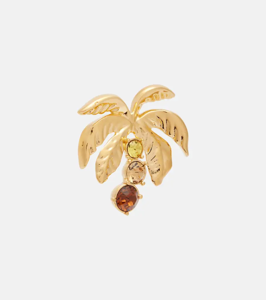 Oscar de la Renta Palm Tree embellished earrings | Thumbnail 3 Oscar de la Renta Palm Tree embellished earrings | Thumbnail 3