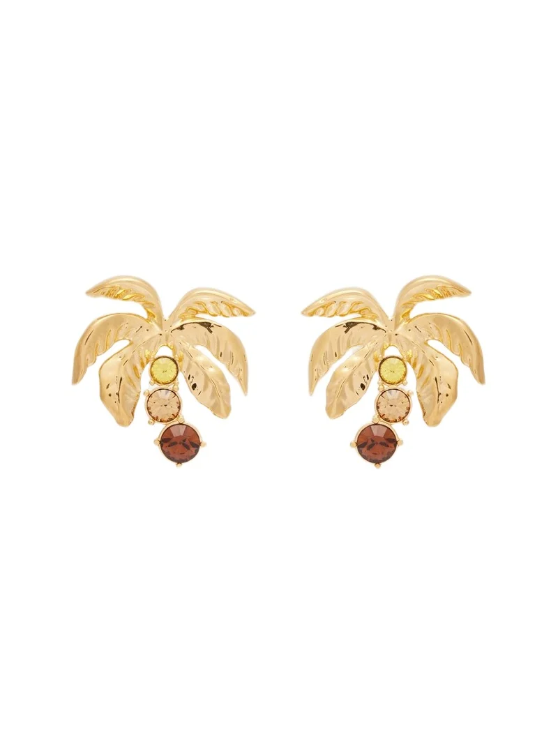 Palm Tree embellished earrings Palm Tree embellished earrings