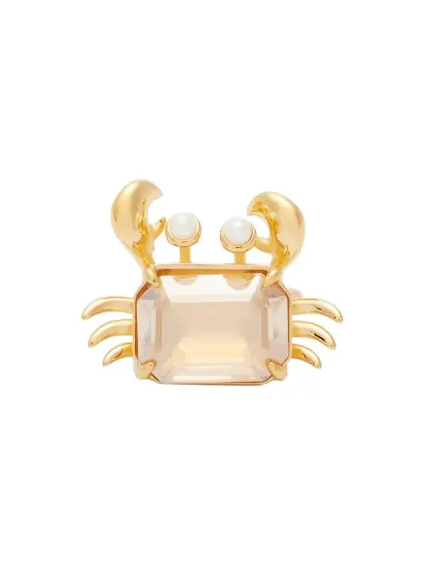 Crab embellished ring