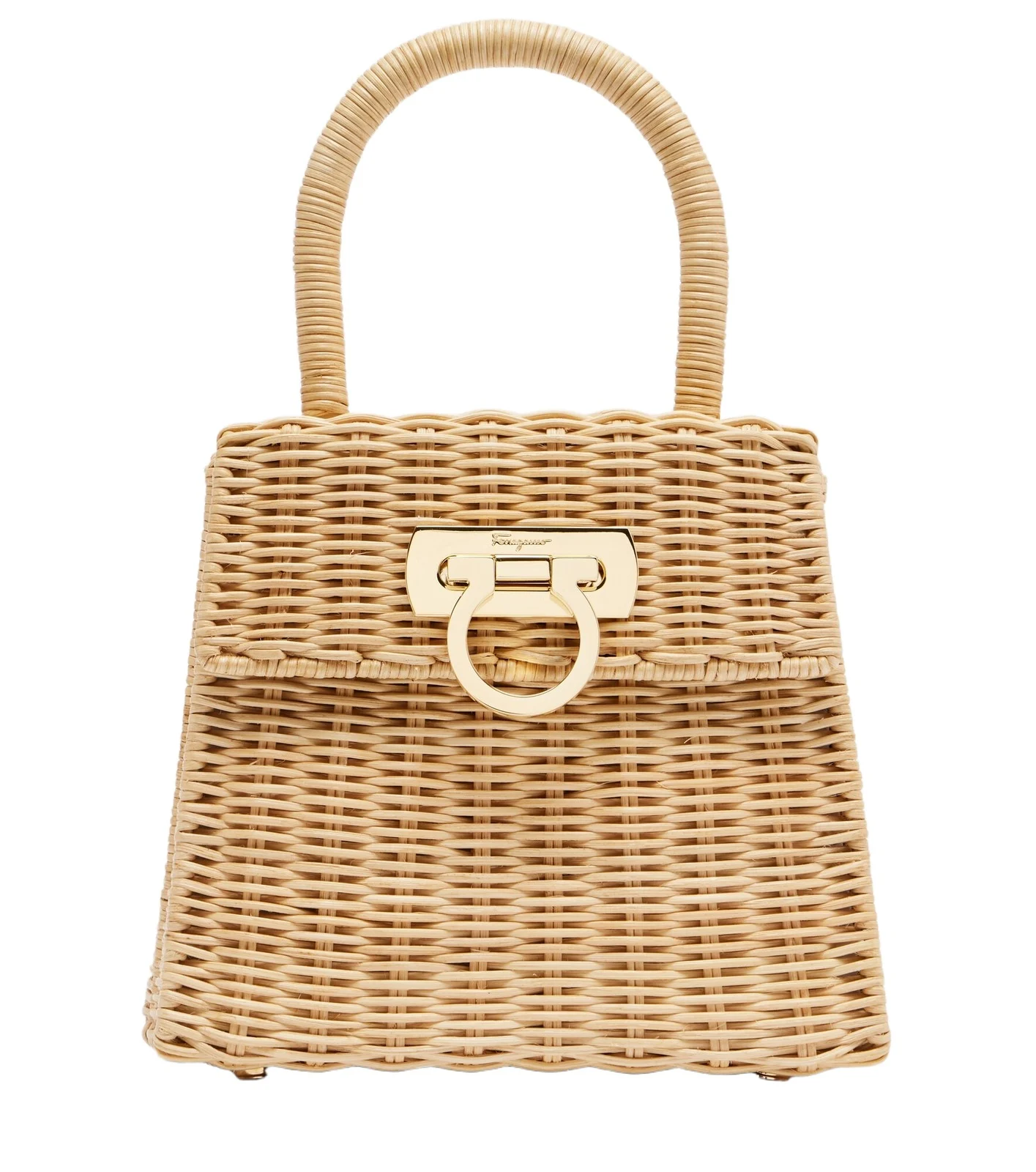 Small wicker top-handle bag Small wicker top-handle bag