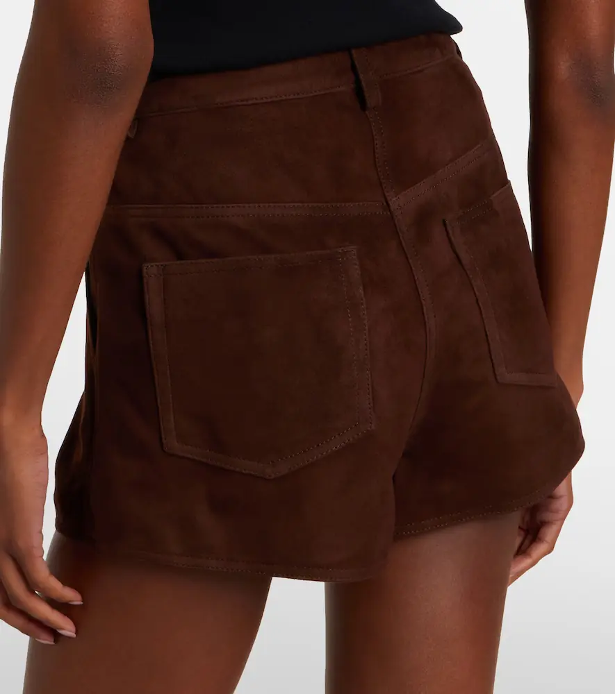 Nour Hammour Leontine suede shorts | Thumbnail 3 Nour Hammour Leontine suede shorts | Thumbnail 3