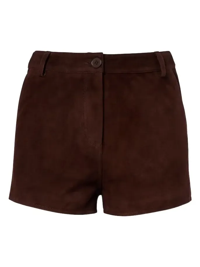 Leontine suede shorts