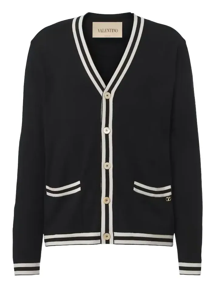 Valentino Garavani VLogo virgin wool cardigan