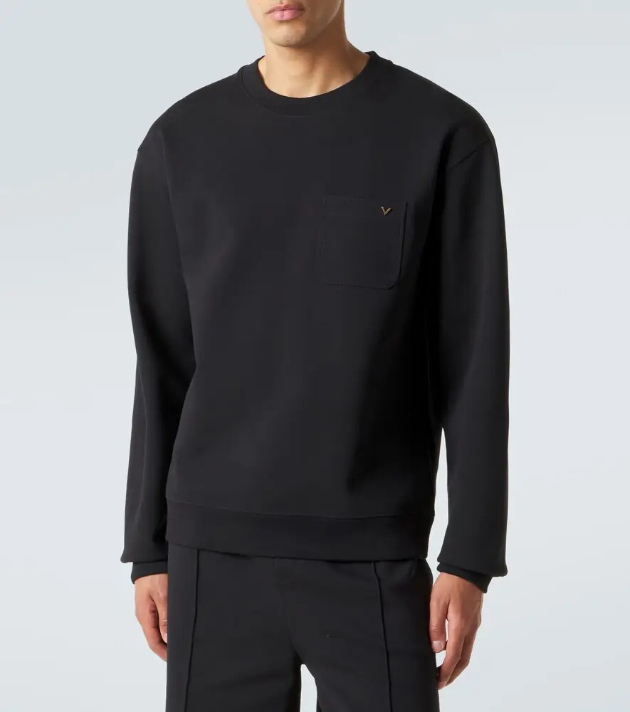 Valentino Garavani VGold cotton-blend jersey sweatshirt | Thumbnail 5